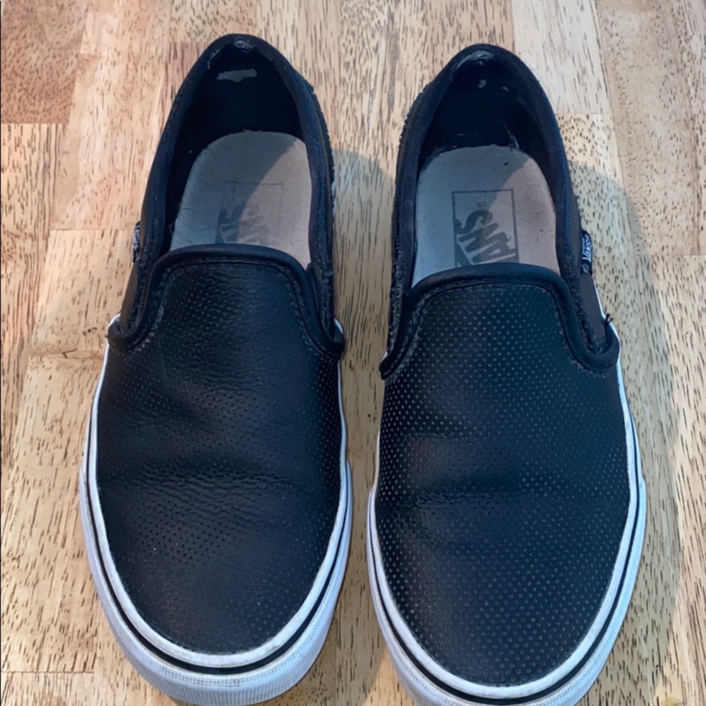 VANS Perf Leather Classic Slip-On Womens Shoes